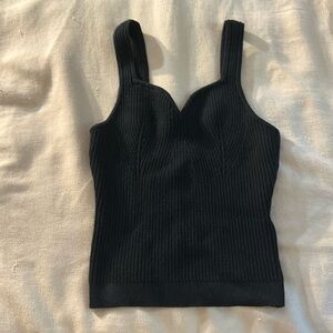 Abercrombie and fitch black sweater tank